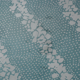 Blue - kutch batik modal silk fabric 09 - handcrafted