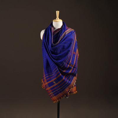 Kutch bhujodi handwoven wool shawl 53 - handcrafted