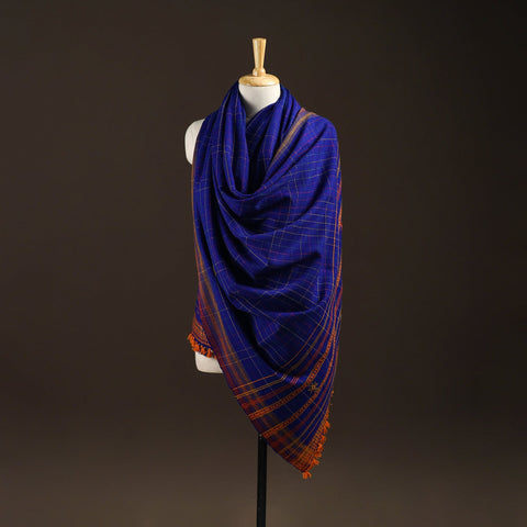 Kutch bhujodi handwoven wool shawl 56 - handcrafted