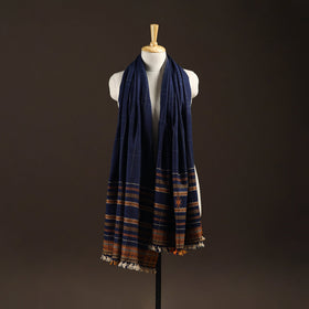 Kutch bhujodi handwoven wool shawl 59 - handcrafted