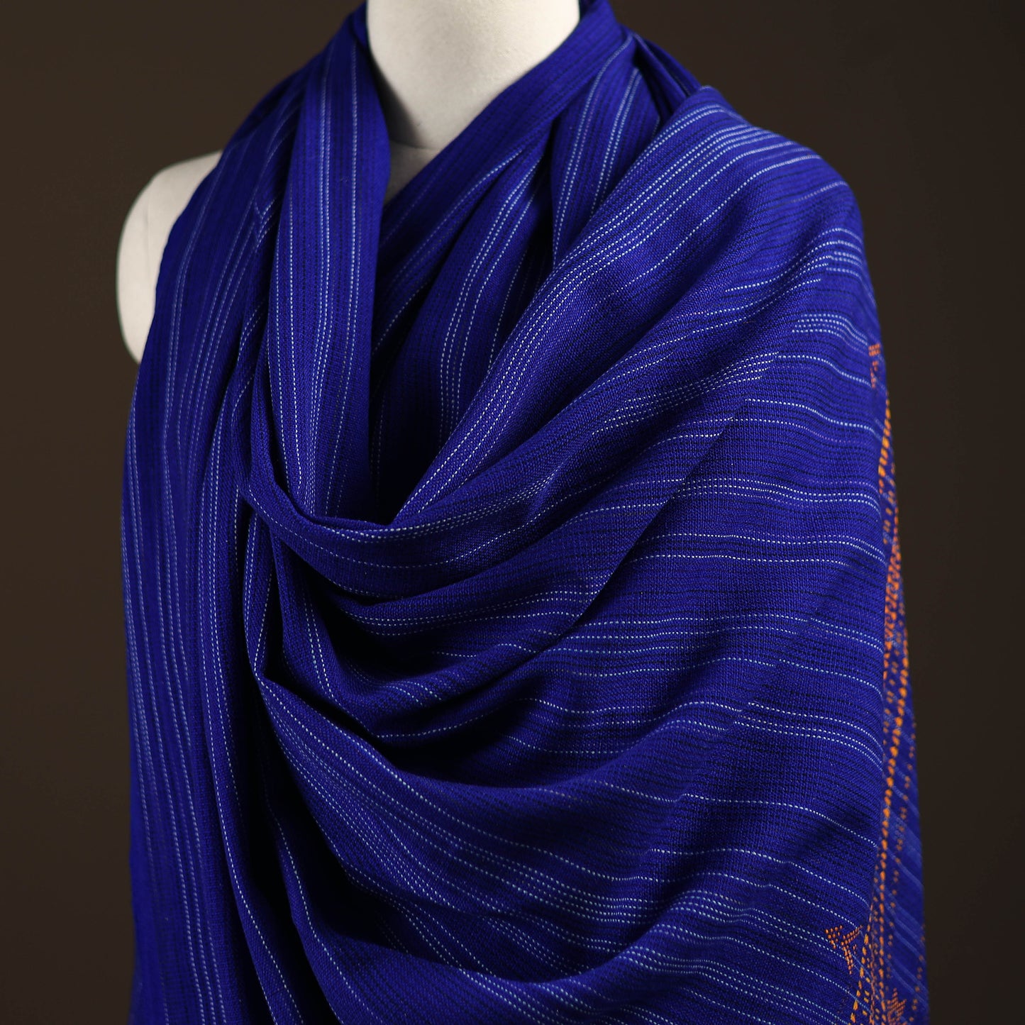 Kutch bhujodi handwoven wool shawl 62 - handcrafted