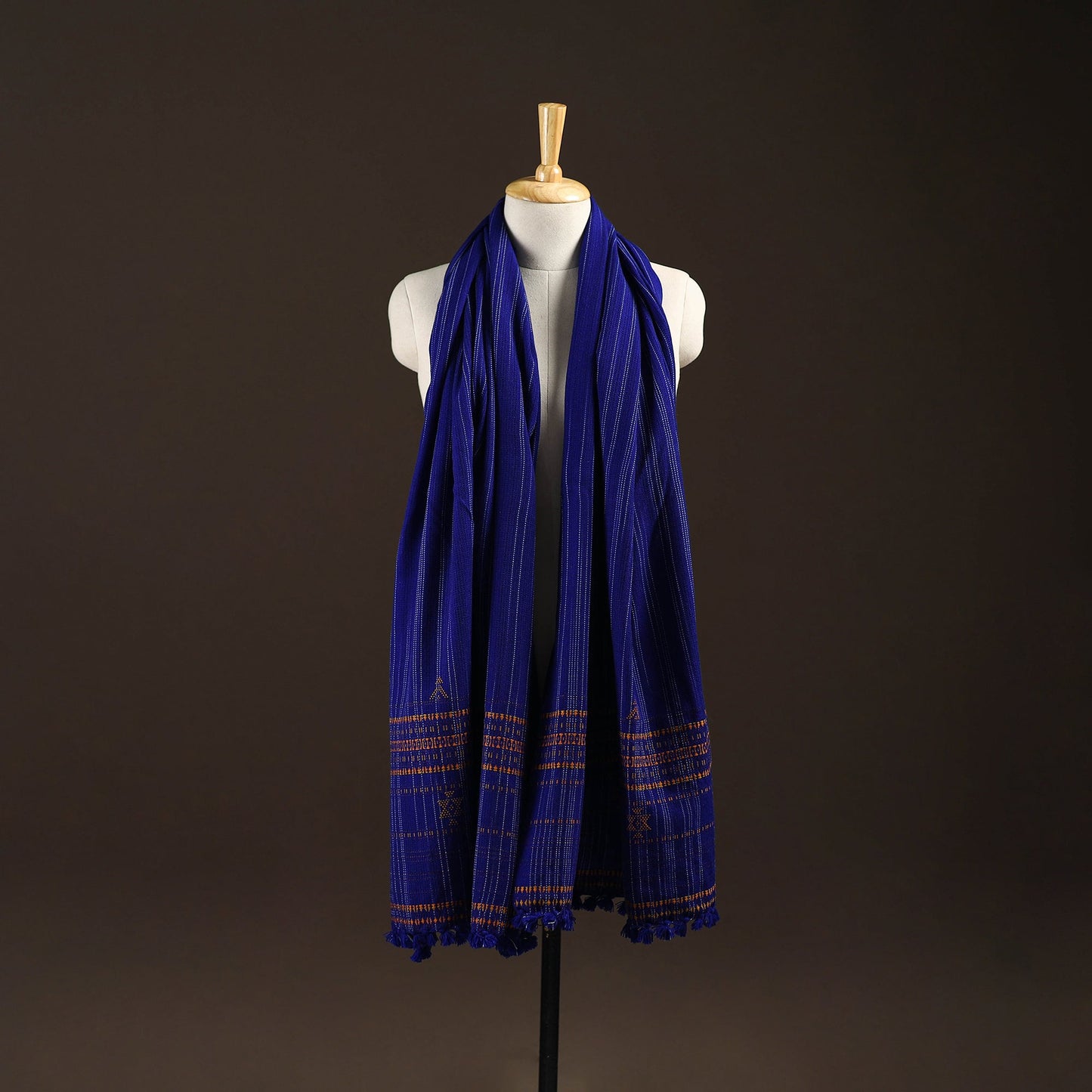 Kutch bhujodi handwoven wool shawl 62 - handcrafted