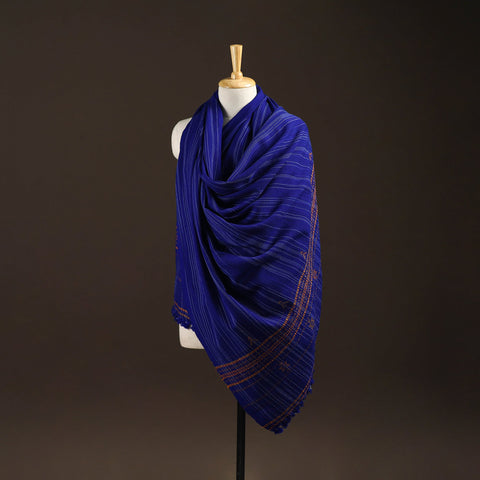 Kutch bhujodi handwoven wool shawl 62 - handcrafted