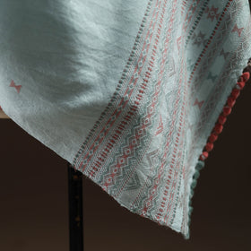 Kutch bhujodi handwoven merino wool dhabla shawl 17