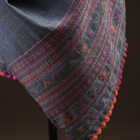 Kutch bhujodi handwoven merino wool dhabla shawl 18