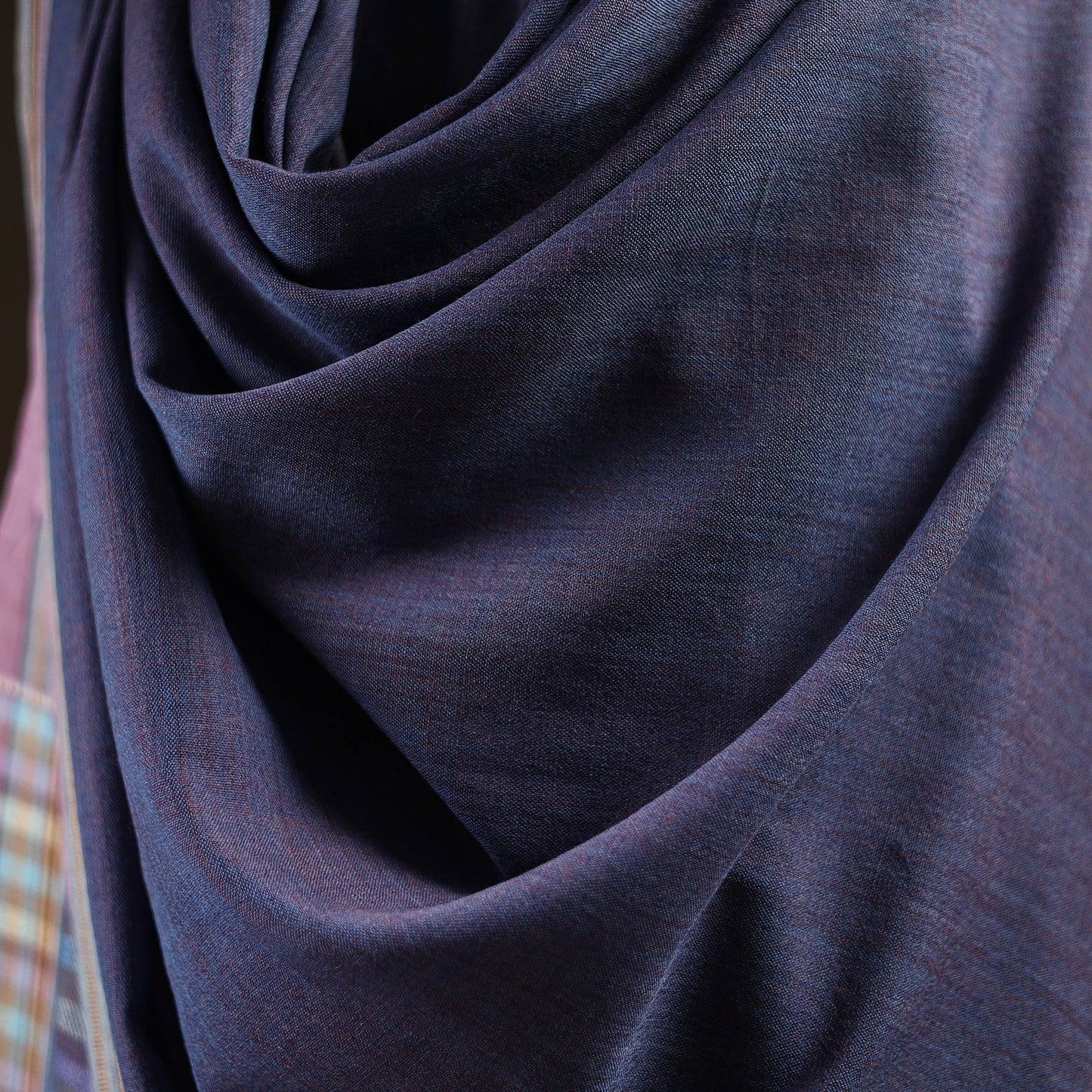 Kutch bhujodi handwoven merino wool shawl 35 - handcrafted