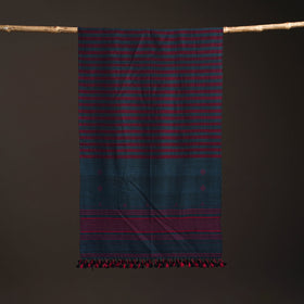 Kutch bhujodi handwoven merino wool stole 186 - handcrafted