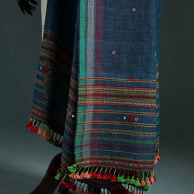 Kutch bhujodi handwoven mirror work organic kala cotton
