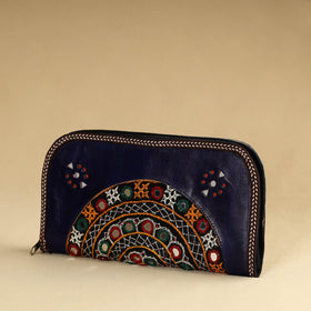 Blue Kutch Embroidery Wallets for Women