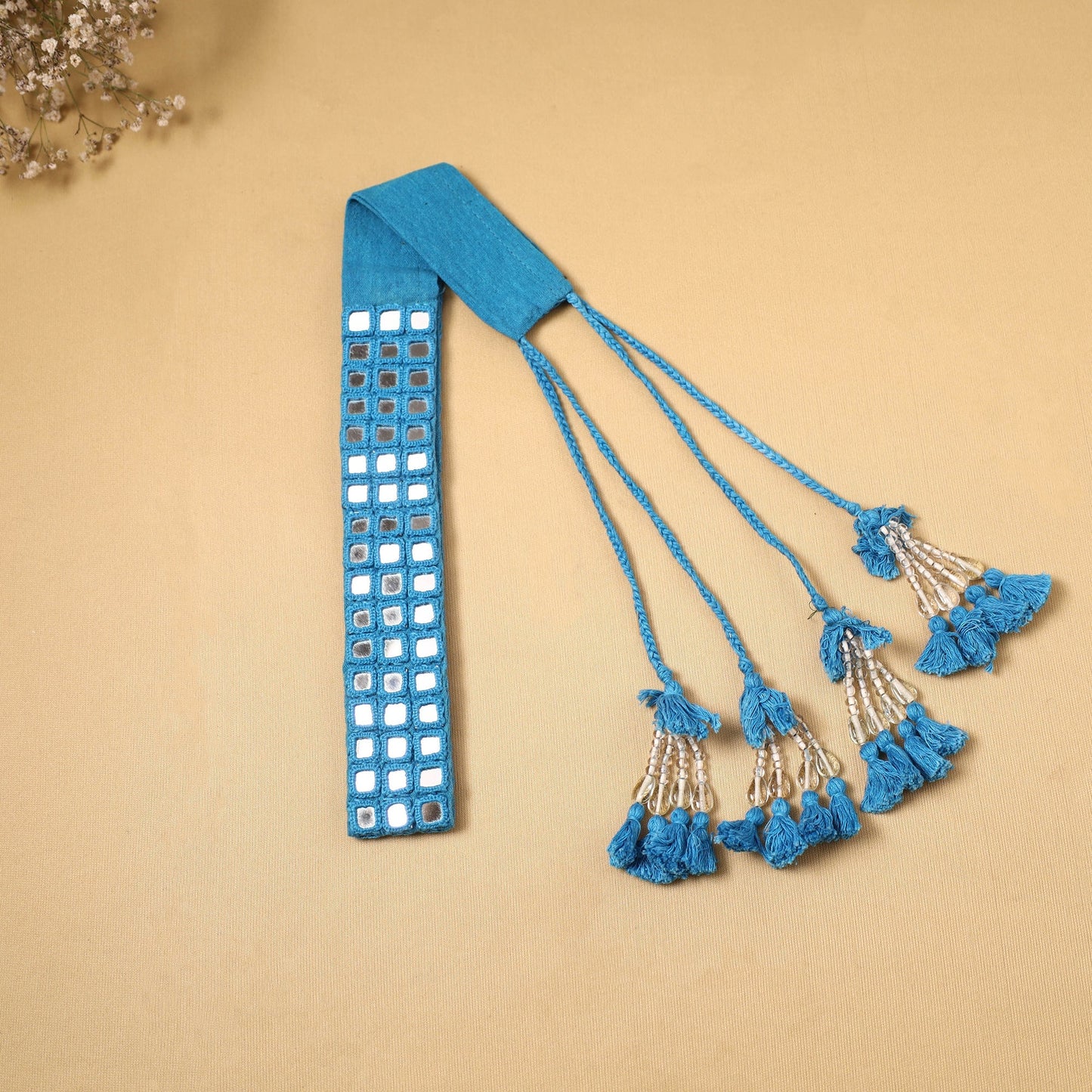 Kutch embroidery mirror work dori waist belt / kamarbandh