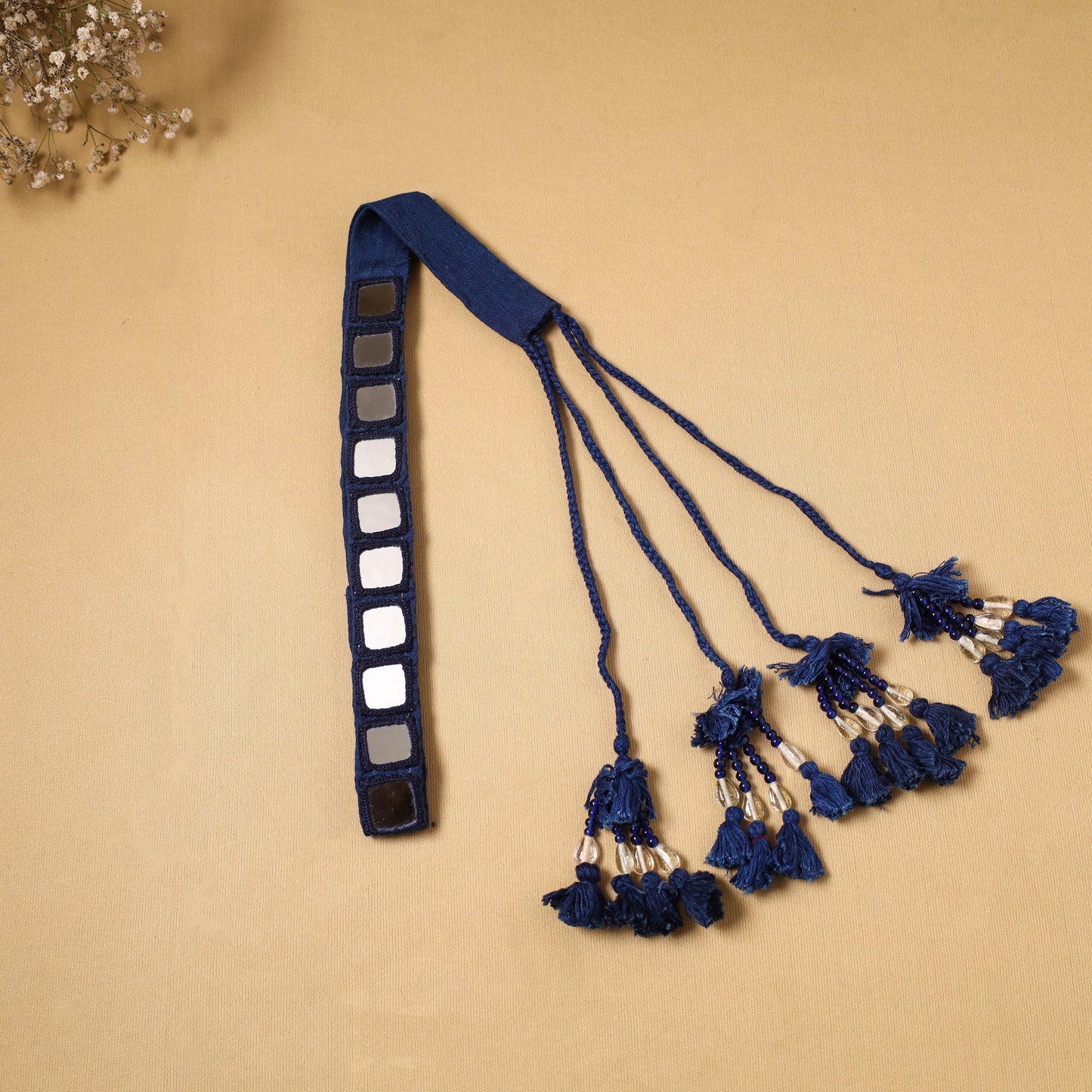 Kutch embroidery mirror work dori waist belt / kamarbandh