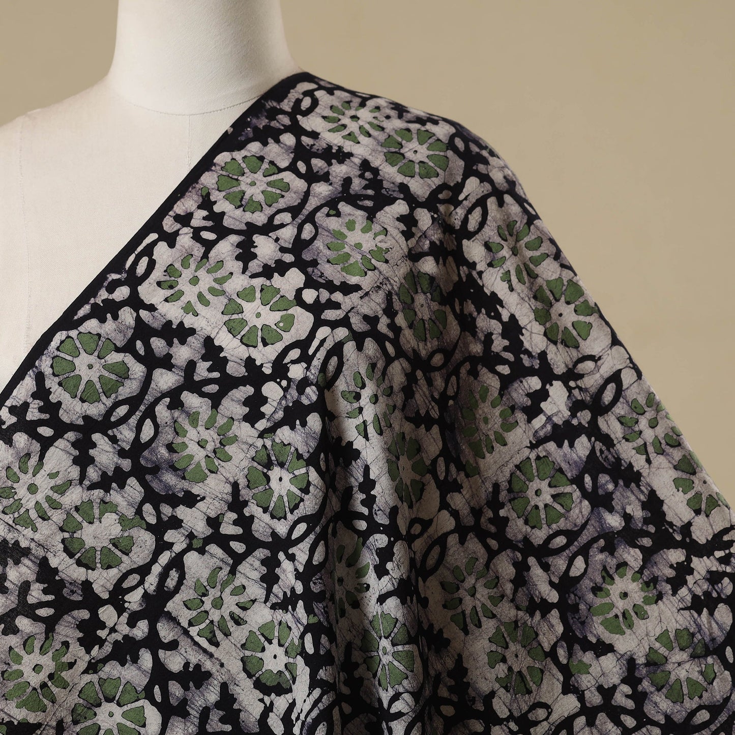 Kutch hand batik cotton fabric 02 - handcrafted