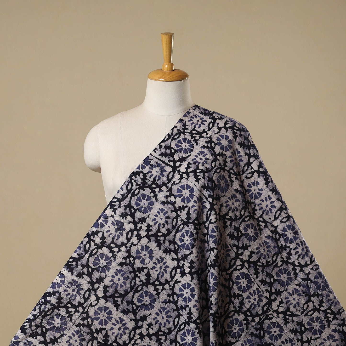 Kutch hand batik cotton fabric 16 - handcrafted