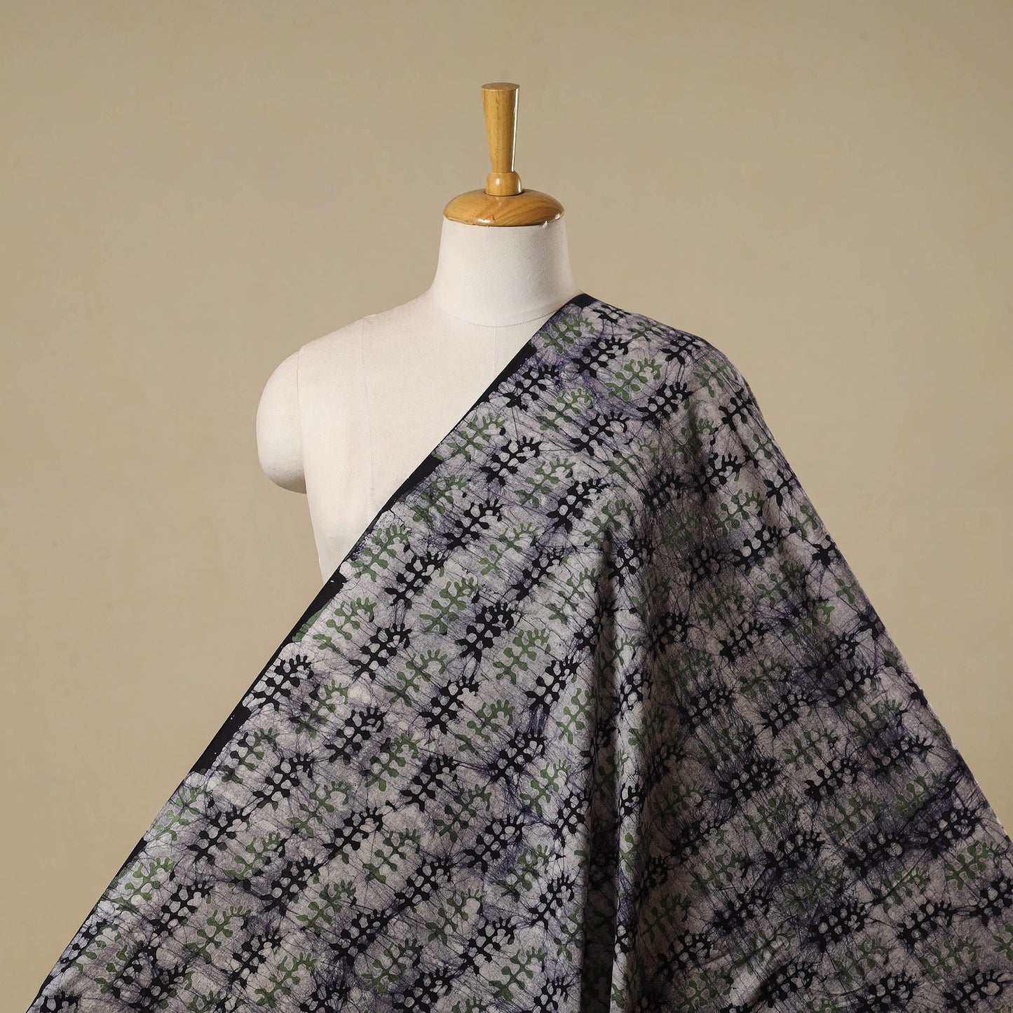 Kutch hand batik cotton fabric 18 - handcrafted