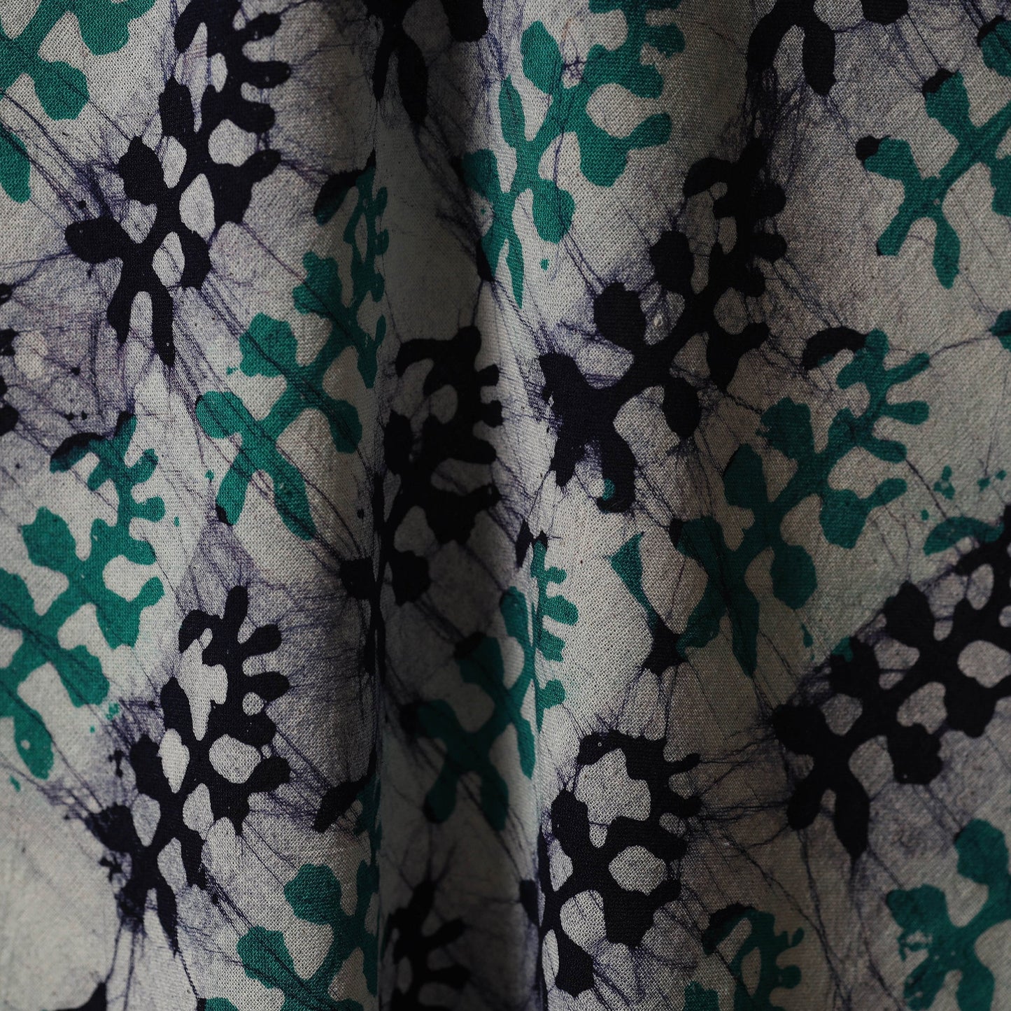 Kutch hand batik cotton fabric 21 - handcrafted