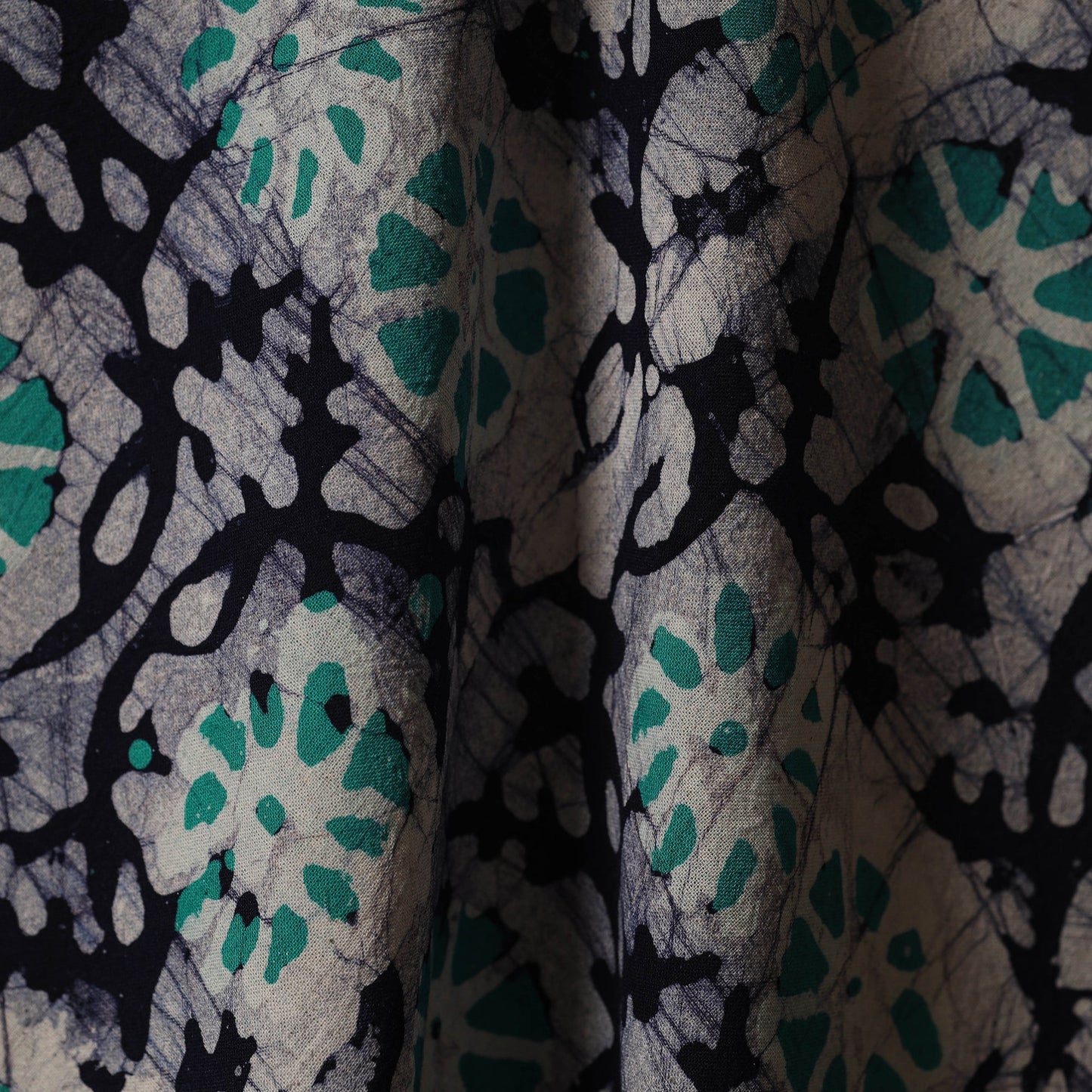 Kutch hand batik cotton fabric 27 - handcrafted