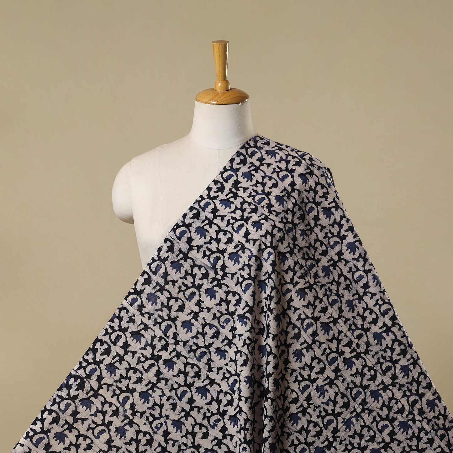 Kutch hand batik cotton fabric 36 - handcrafted