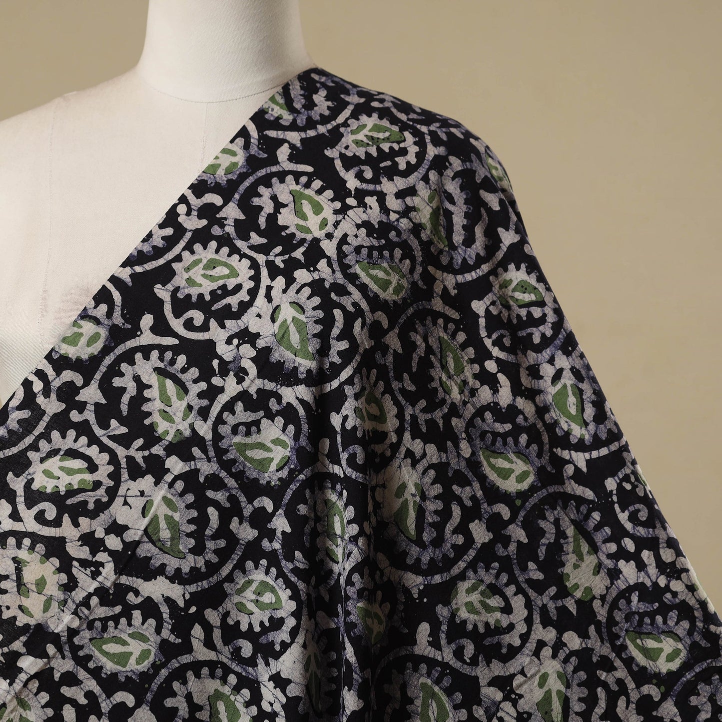 Kutch hand batik cotton fabric 38 - handcrafted