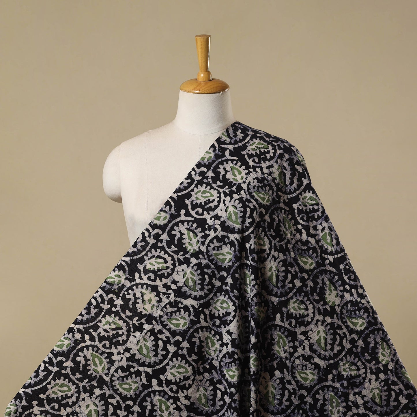 Kutch hand batik cotton fabric 38 - handcrafted