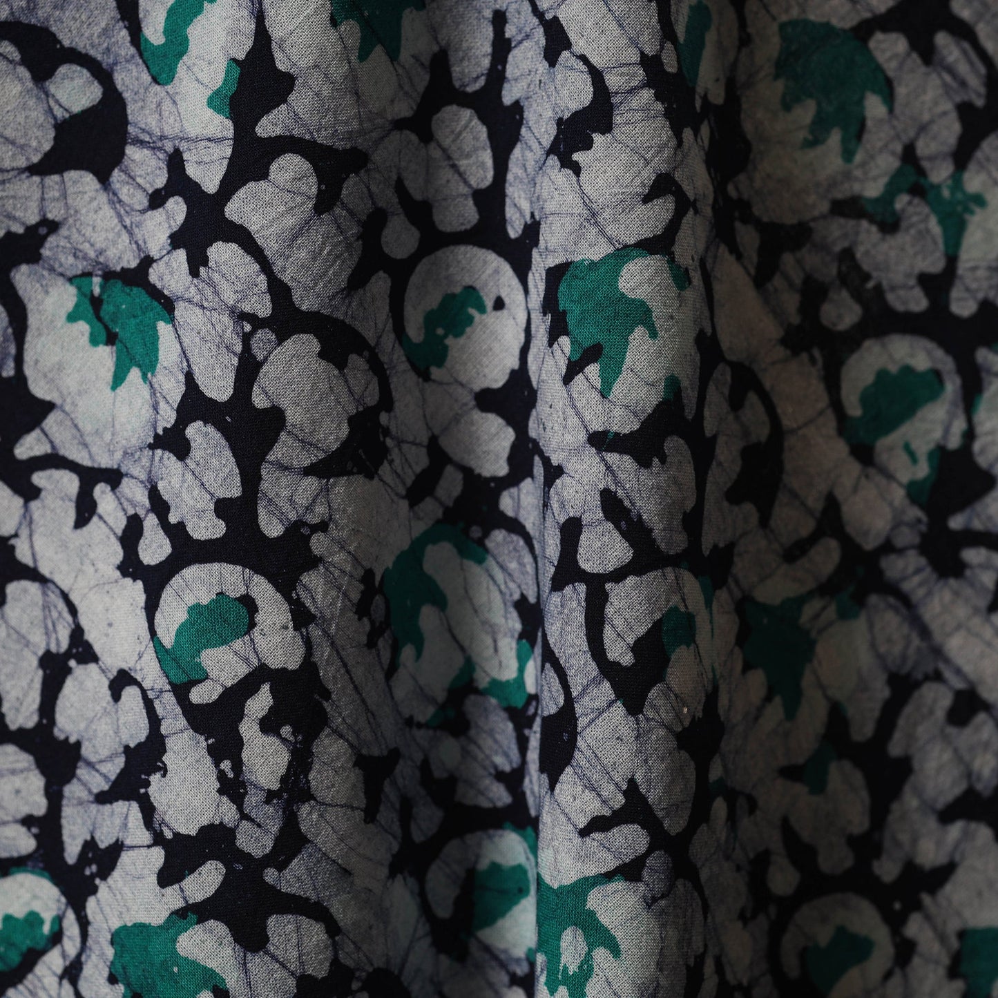 Kutch hand batik cotton fabric 40 - handcrafted