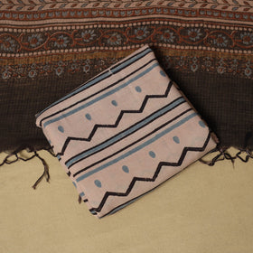 Kutch hand natural dyed 3pc unstitched dress material 04