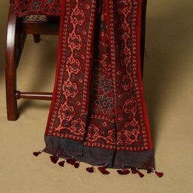 Kutch hand natural dyed 3pc unstitched dress material 23