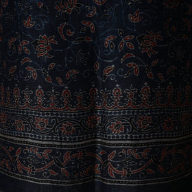Kutch hand block ajrakh print natural dyed linen 2pc