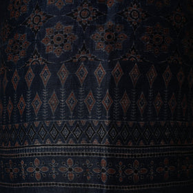 Kutch hand block ajrakh print natural dyed linen 2pc
