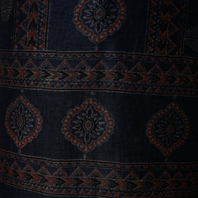 Kutch hand block ajrakh print natural dyed linen 2pc