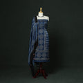 Kutch hand block ajrakh print natural dyed modal silk 2pc