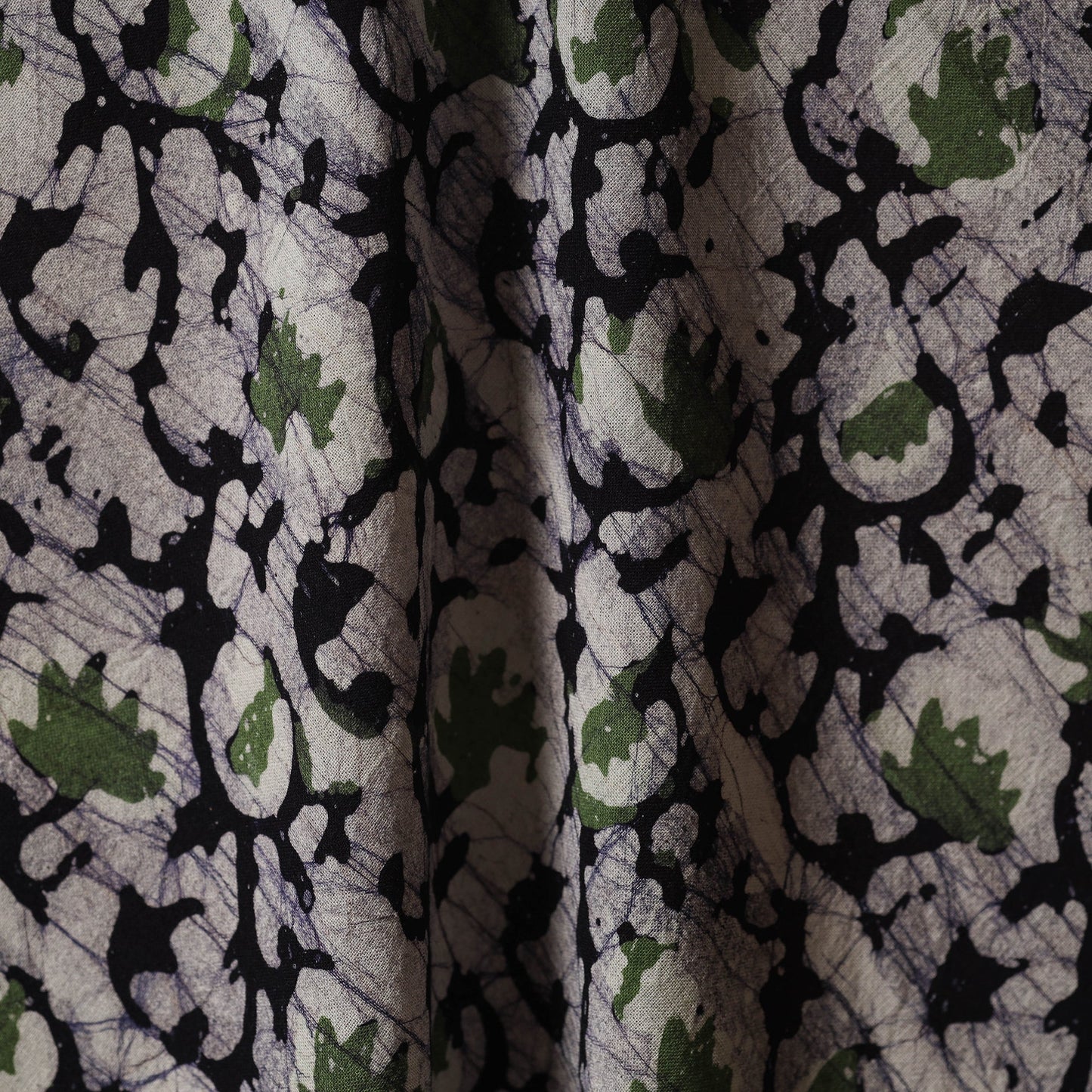 Kutch hand batik cotton fabric 12 - handcrafted