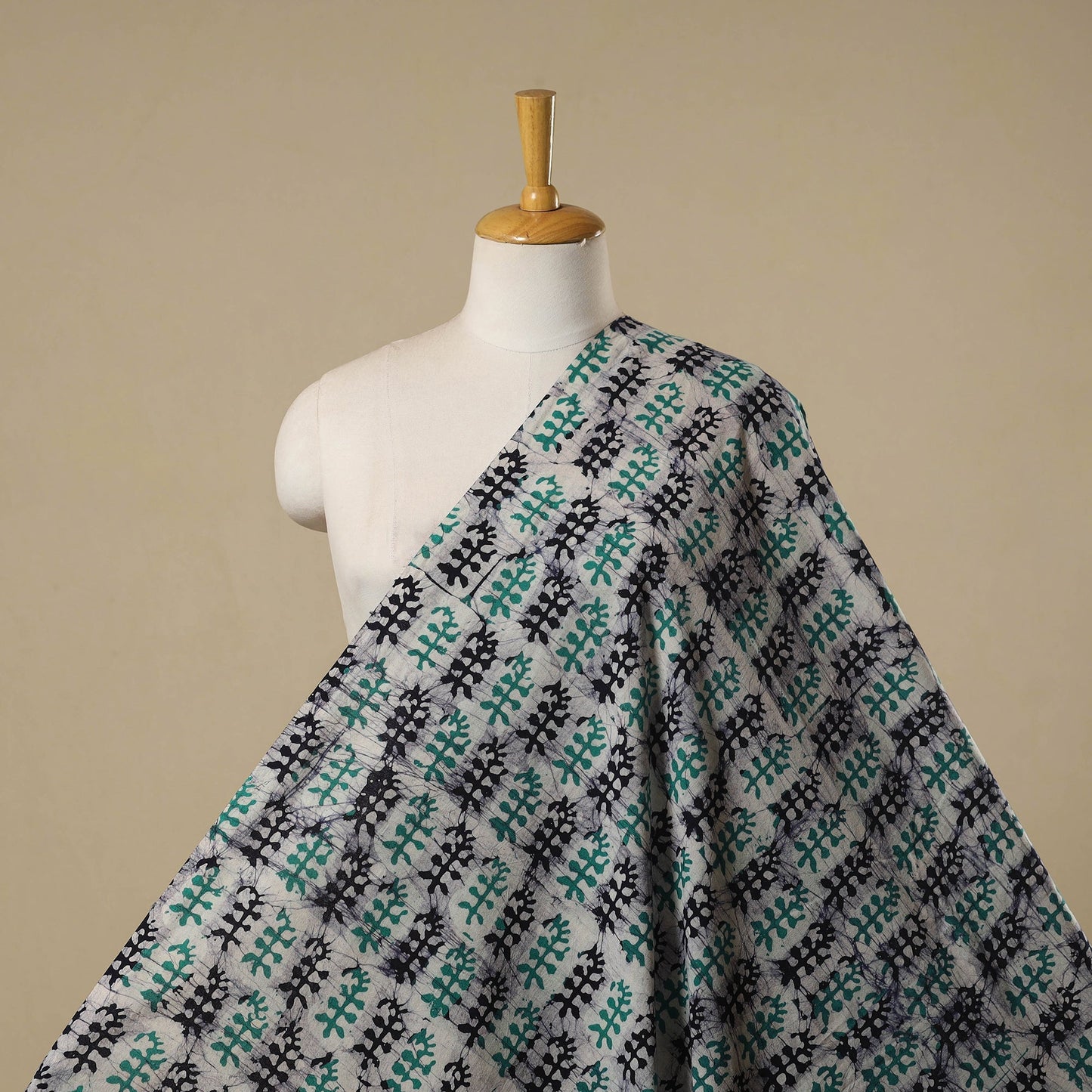 Kutch hand batik cotton fabric 21 - handcrafted