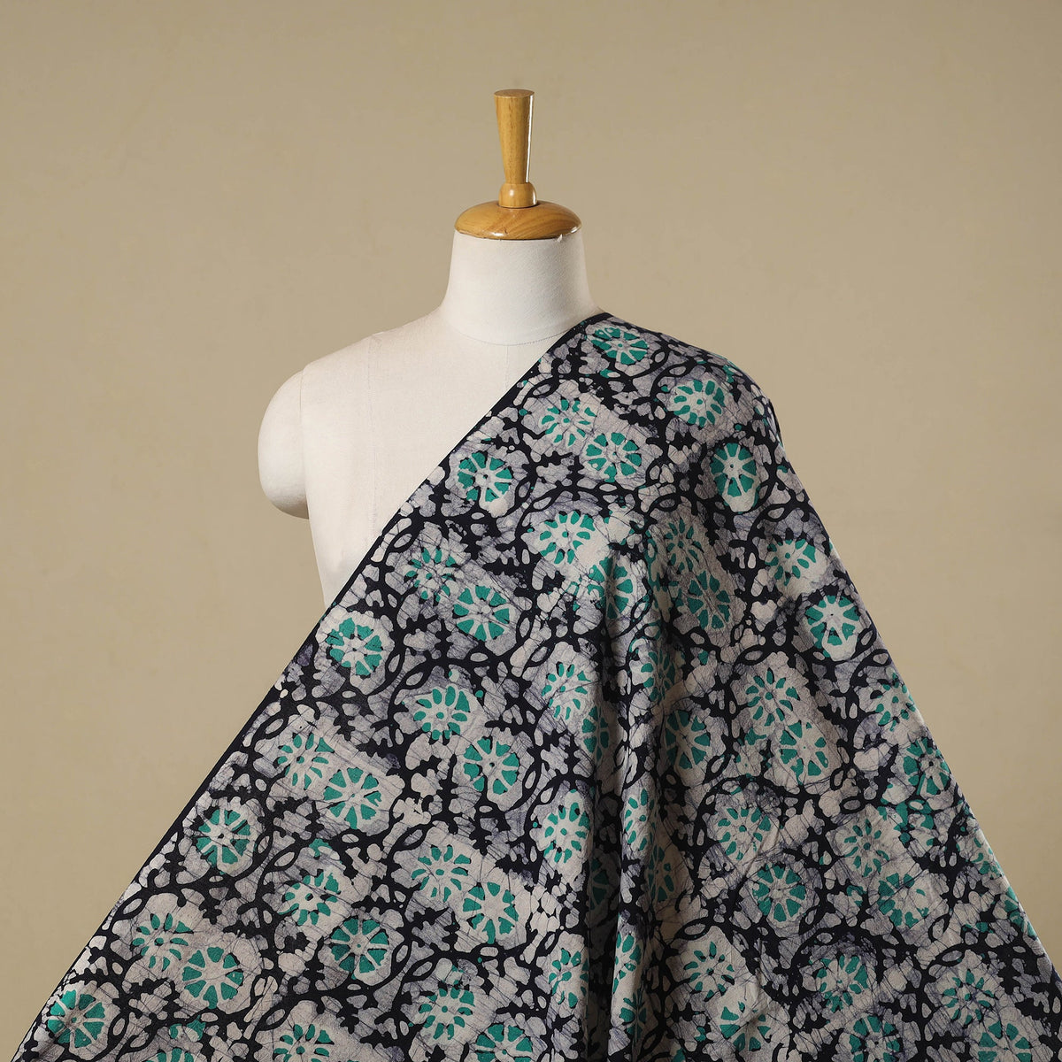 Kutch hand batik cotton fabric 27 - handcrafted