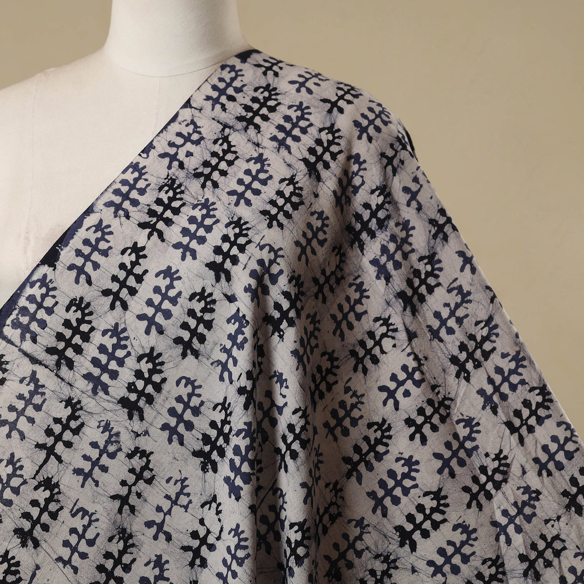 Kutch hand batik cotton fabric 31 - handcrafted