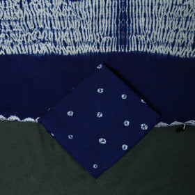 Kutch hand embroidered mirror work clamp dyed cotton