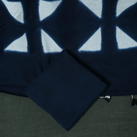 Kutch hand embroidered mirror work clamp dyed cotton