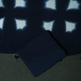 Kutch hand embroidered mirror work clamp dyed cotton
