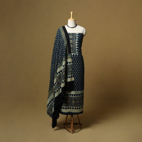 Kutch hand natural dyed cotton 2pc unstitched dress