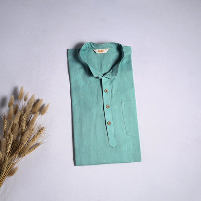 Kutch handloom organic kala cotton short kurta for men 03