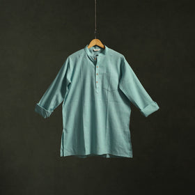 Kutch handloom organic kala cotton short kurta for men 03