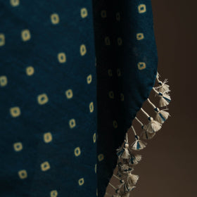 Kutch handwoven bandhani woolen shawl 74 - handcrafted