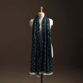 Kutch handwoven bandhani woolen shawl 78 - handcrafted