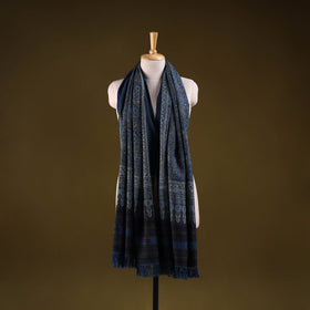 Kutch handwoven hand merino wool shawl 04 - handcrafted