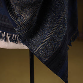 Kutch handwoven hand merino wool shawl 21 - handcrafted