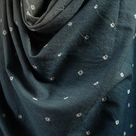 Kutch handwoven merino wool bandhani tie-dye shawl 139