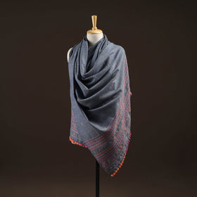 Kutch bhujodi handwoven merino wool dhabla shawl 18