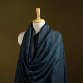Kutch handwoven merino wool dhabla shawl 58 - handcrafted