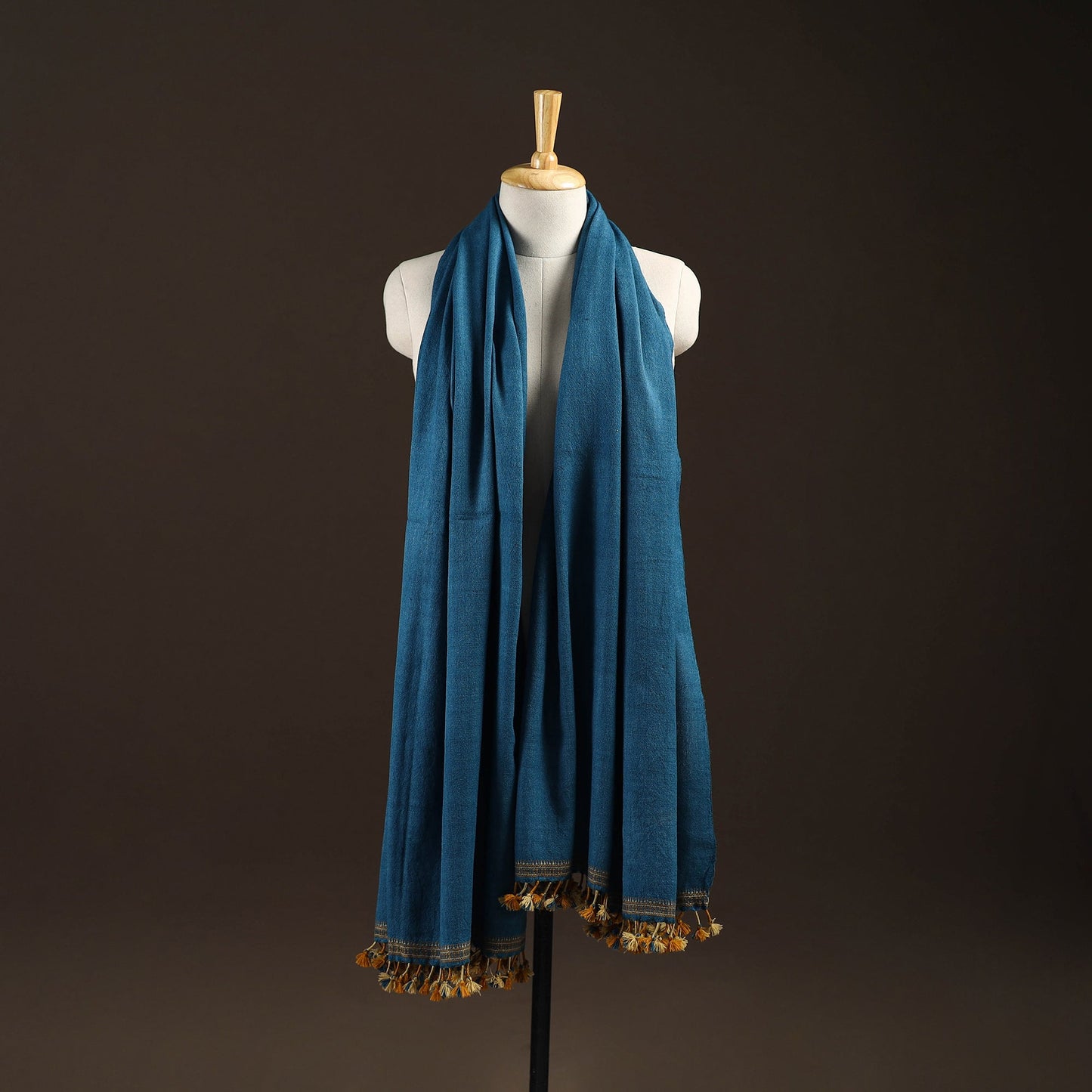 Kutch handwoven merino wool shawl 72 - handcrafted