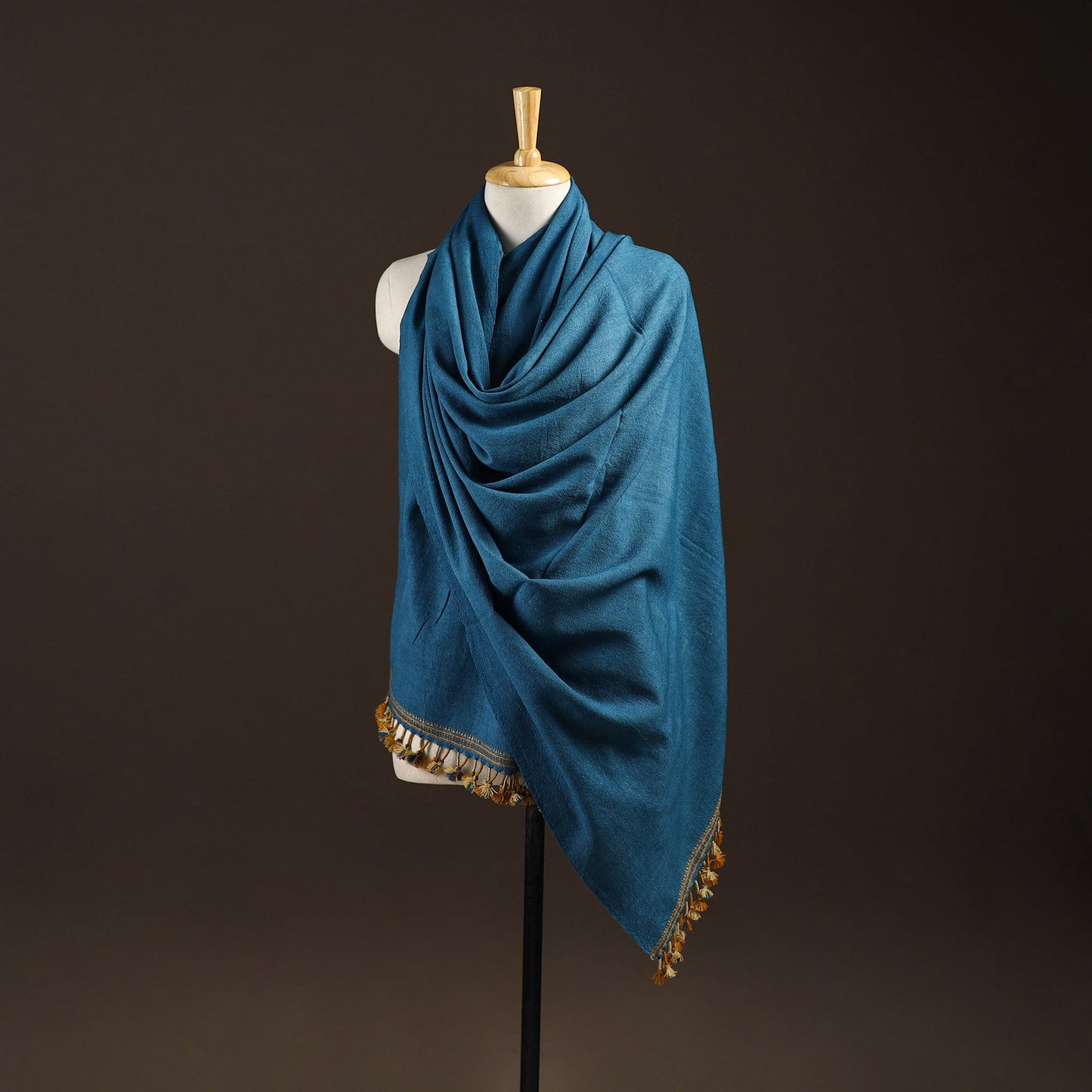 Kutch handwoven merino wool shawl 72 - handcrafted