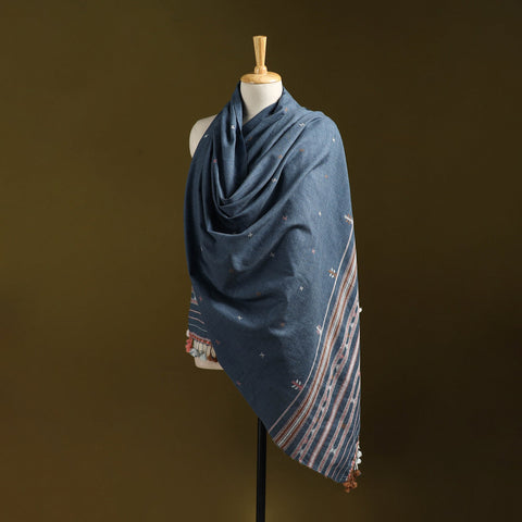 Kutch handwoven merino wool shawl 73 - handcrafted